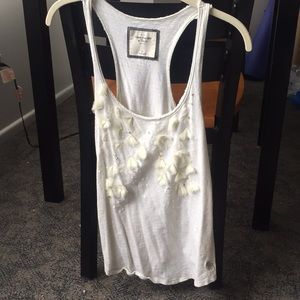 Abercrombie & Fitch Medium Eggshell Tank Top